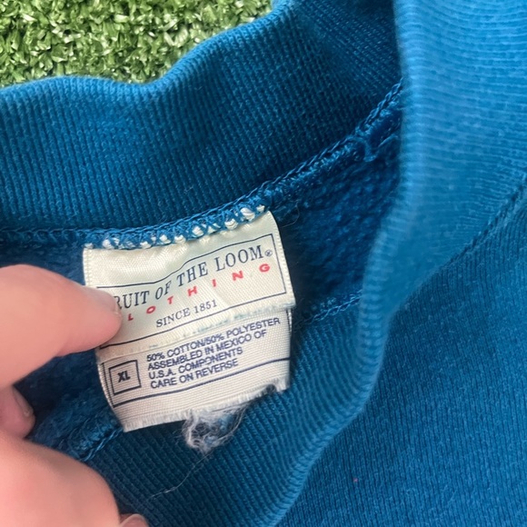 Vintage 1980s Fruit of the loom blue blank - Picture 3 of 3